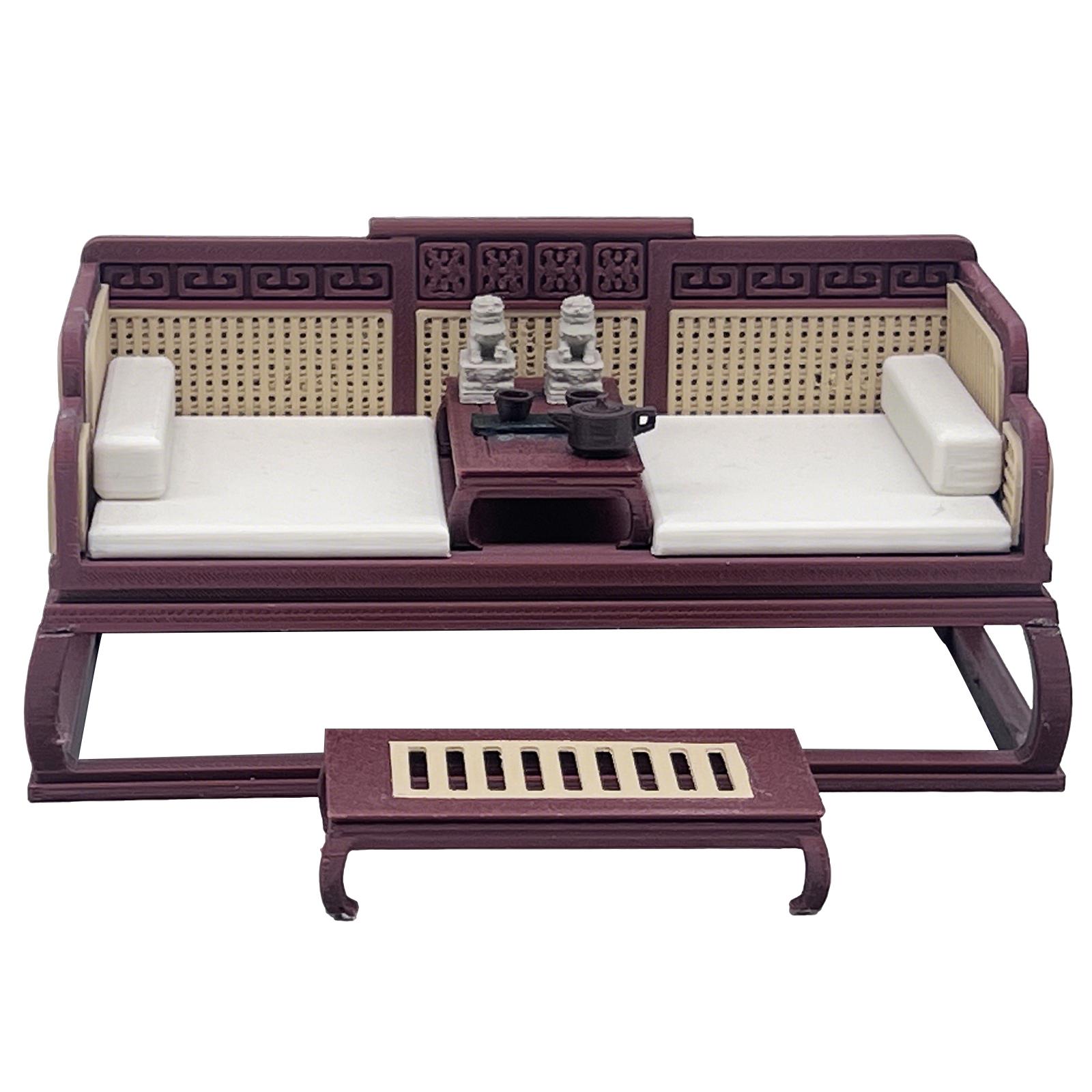 Chinese Luohan Bed Model