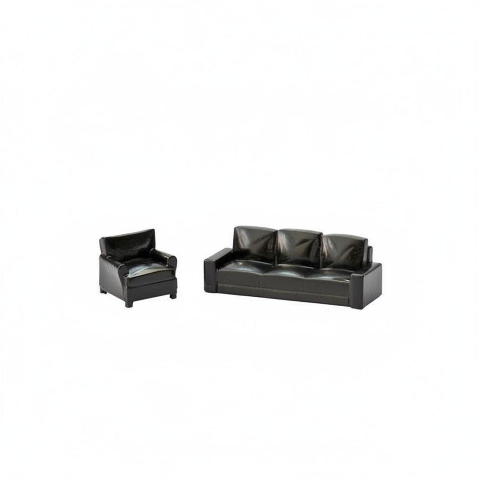 1/64 Scale Sofa Set Black
