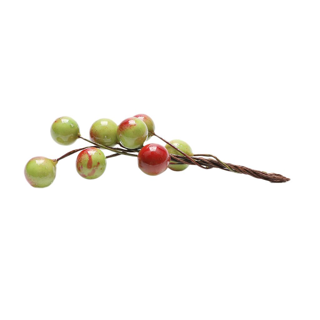 3 Pieces Berry Holly Hairpins Woman Bridal Hair Sticks Green