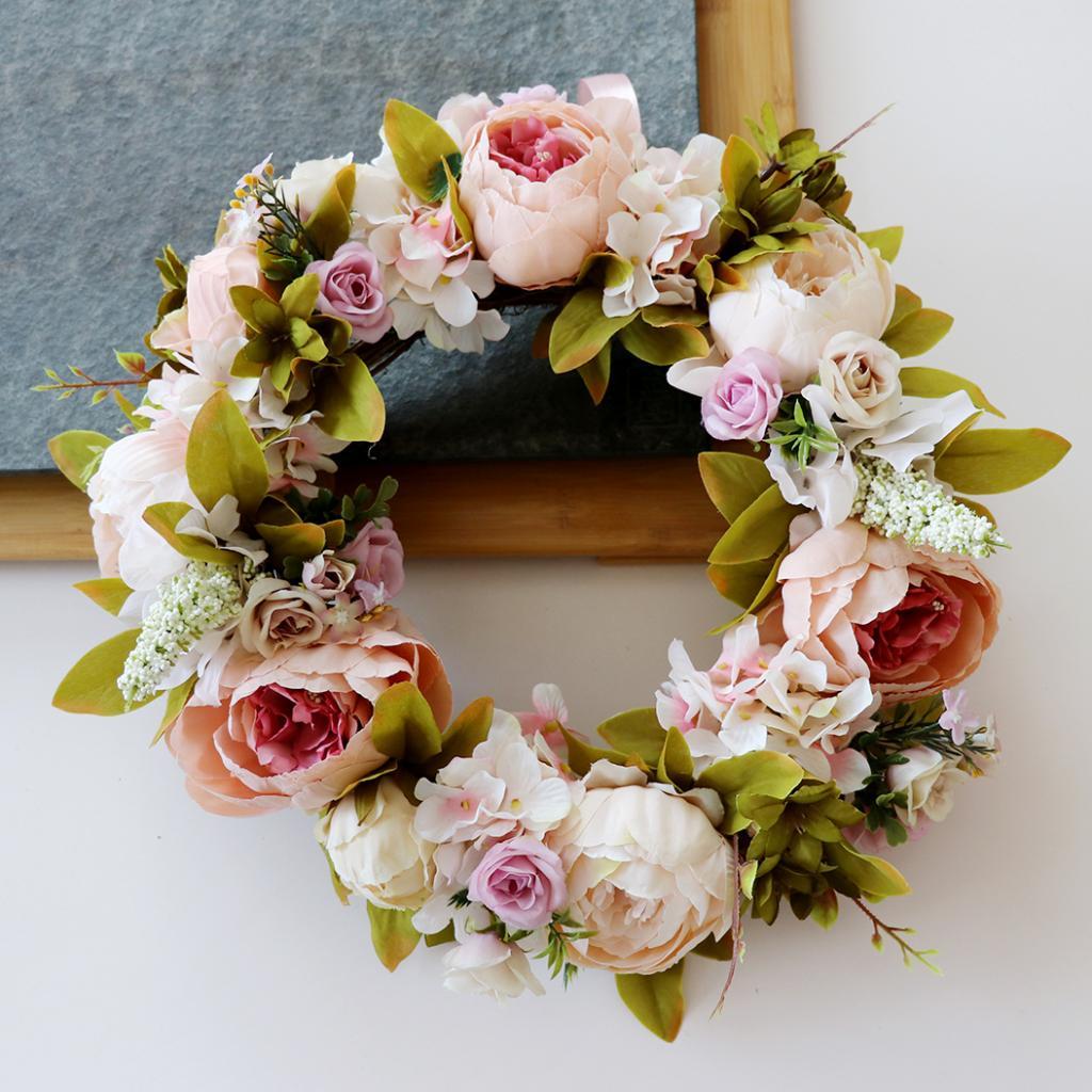 Flower Artificial Flowers Wreath Floral for Wedding Home