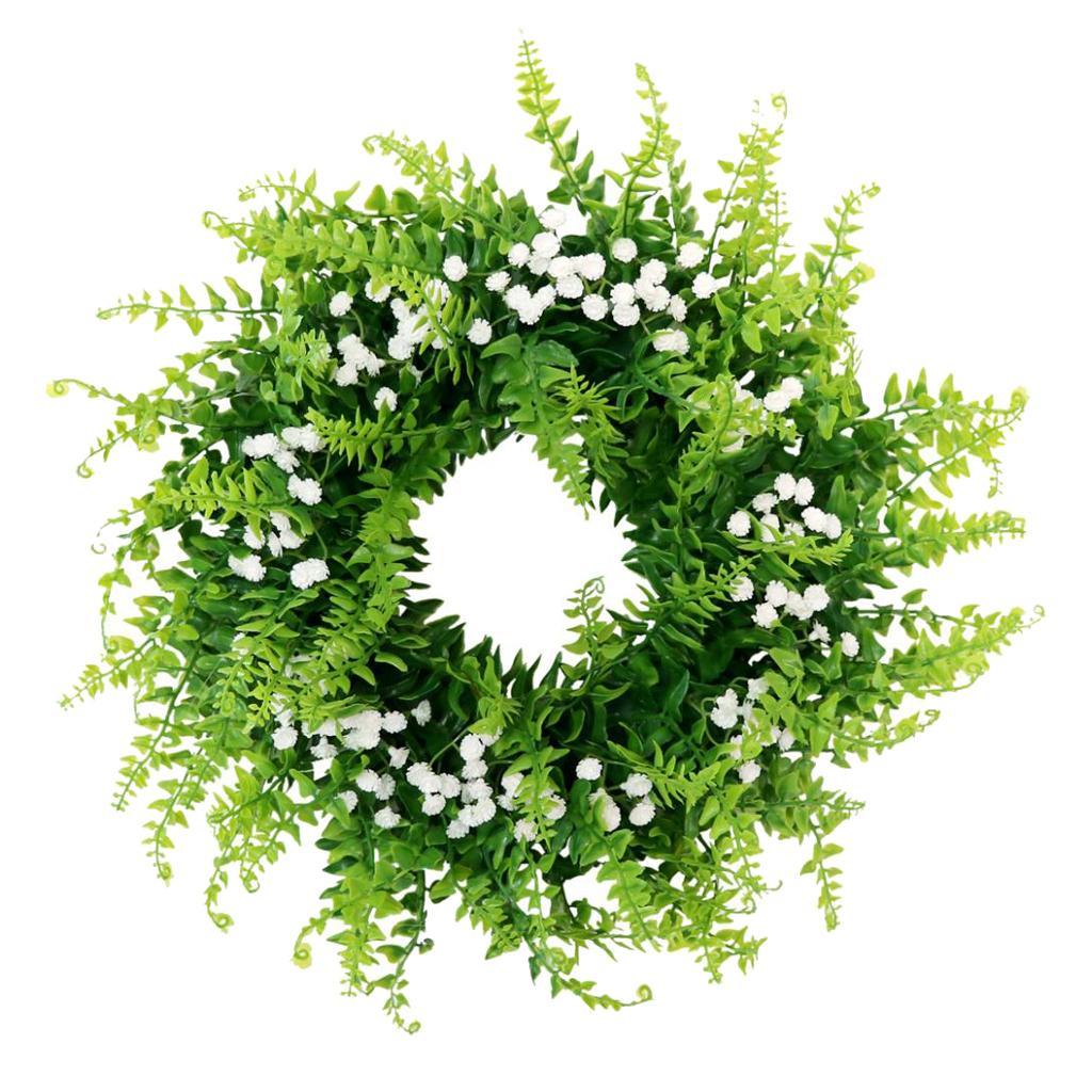 Artificial Gypsophila Flower Wreaths on Twig Base Wedding Flower Arrangement
