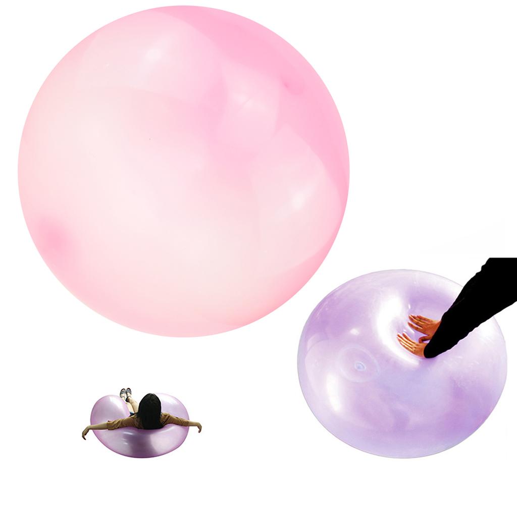 Inflatable Bubble Ball Super Stretch Bubbles Balloon Outdoor Party Pink M