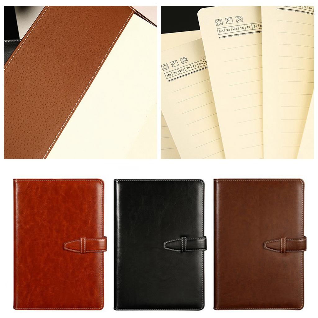 Refillable Leather Journal Notebook Rustic Office Diary Book Memo Brown