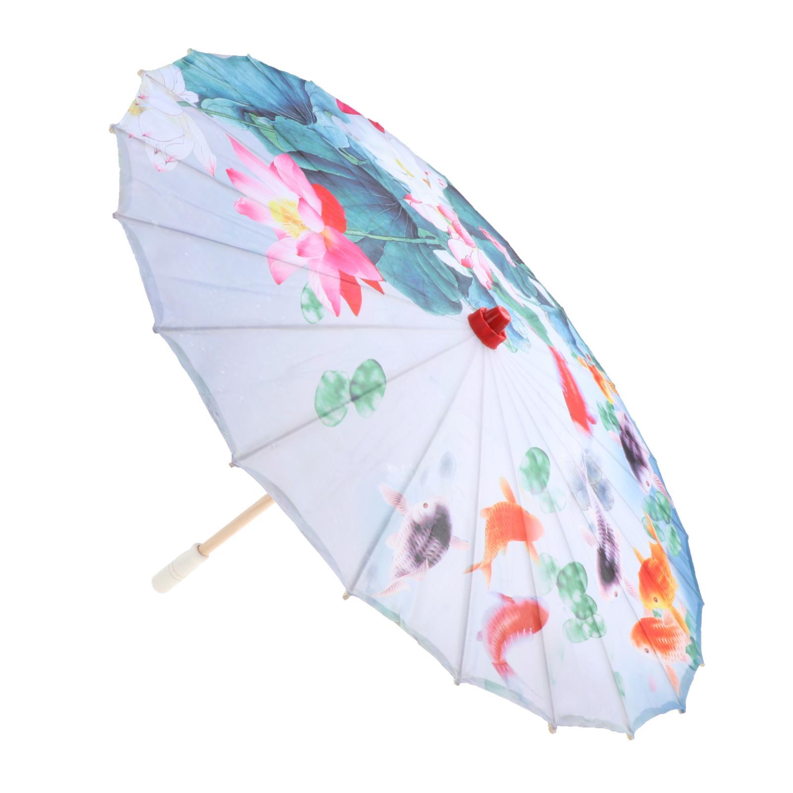 Handmade Chinese Umbrella Rainproof Paper Parasol for Photo  E