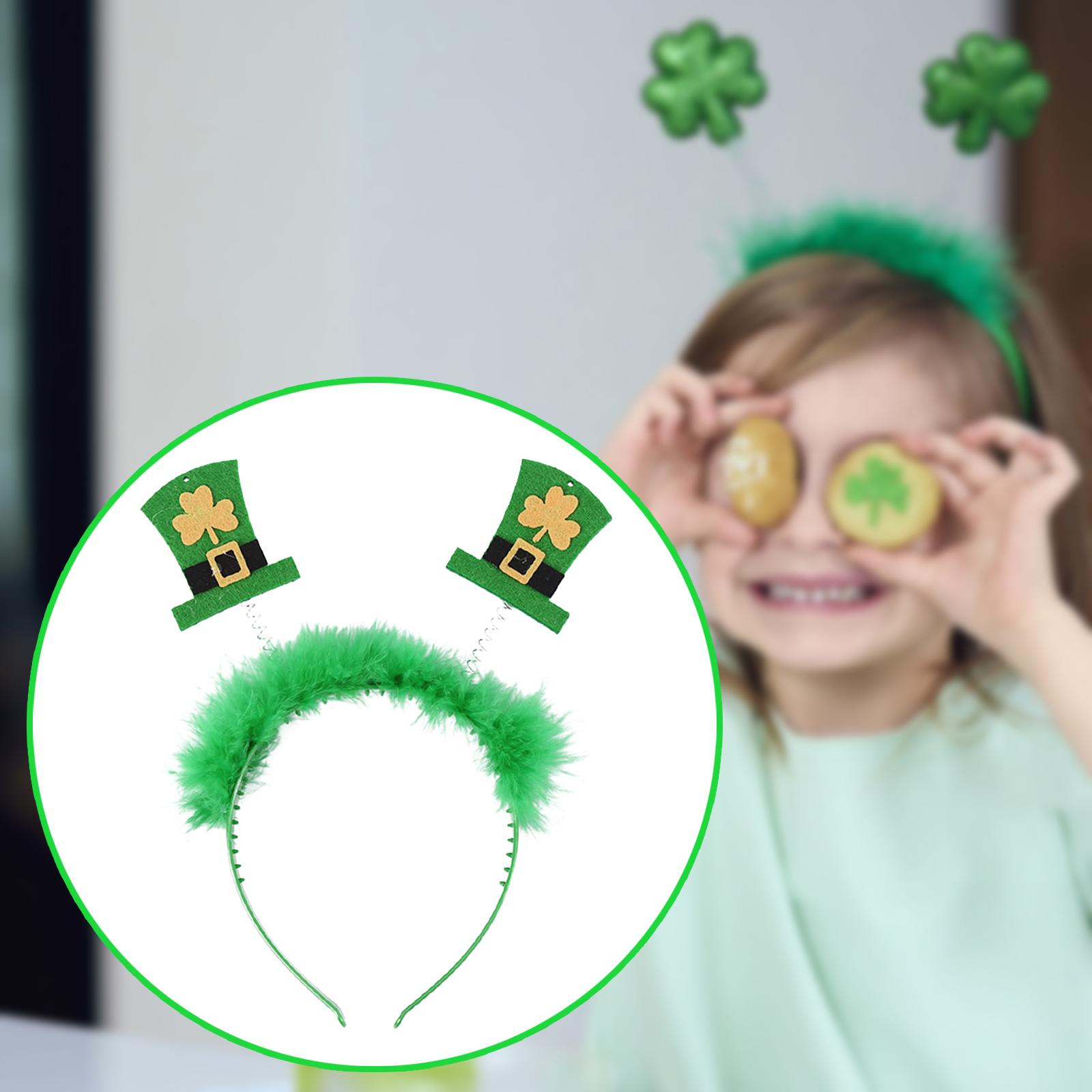 ST Patrick's Day Headband Celebration Headpiece Headwear Shamrock Headband