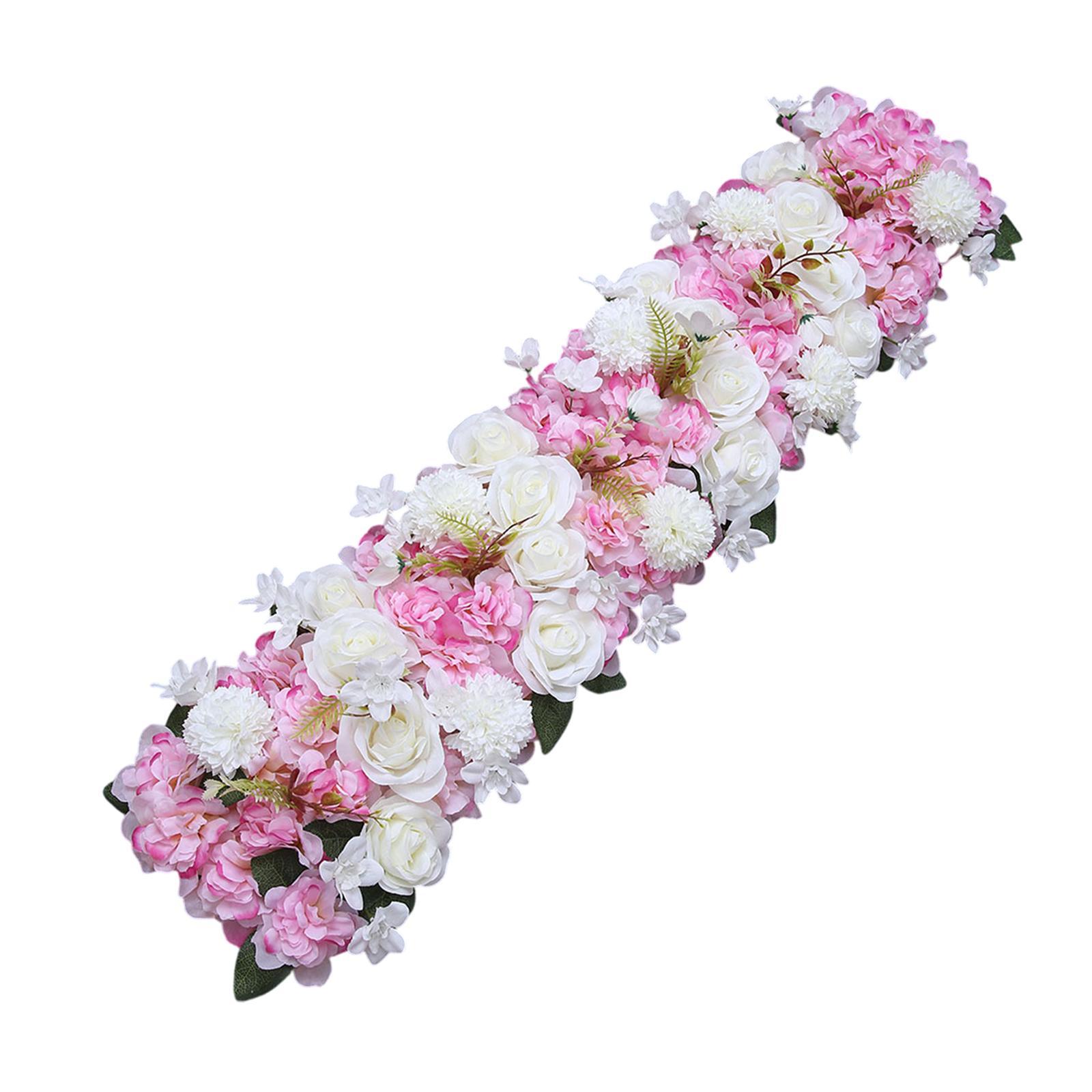 Flower Panel Backdrop White Pink