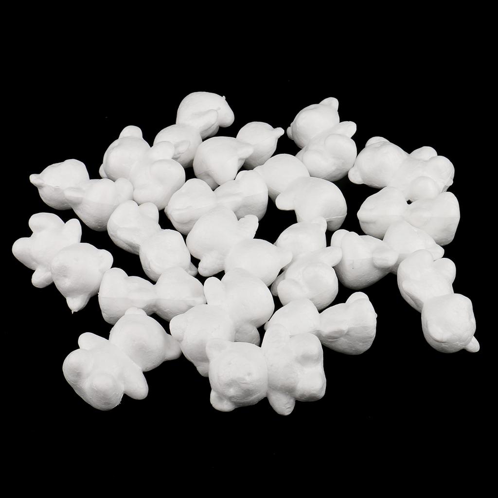 40Pcs Bear Shaped Modelling   Foam Creative DIY Kids Painting Crafts
