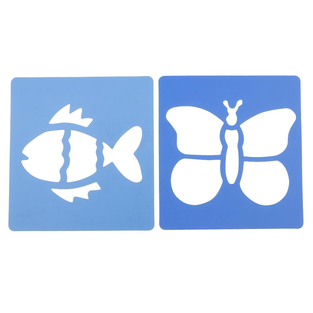 2x6 Hollowed Patterns of Painting Stencil Animal Scrapbook Stencil for DIY