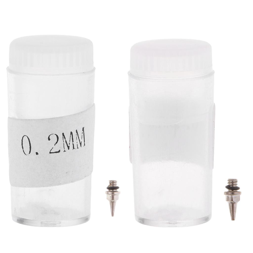 Airbrush Nozzle Replacement Spraying Paint Gun Maintenance Tool Parts 0.2mm