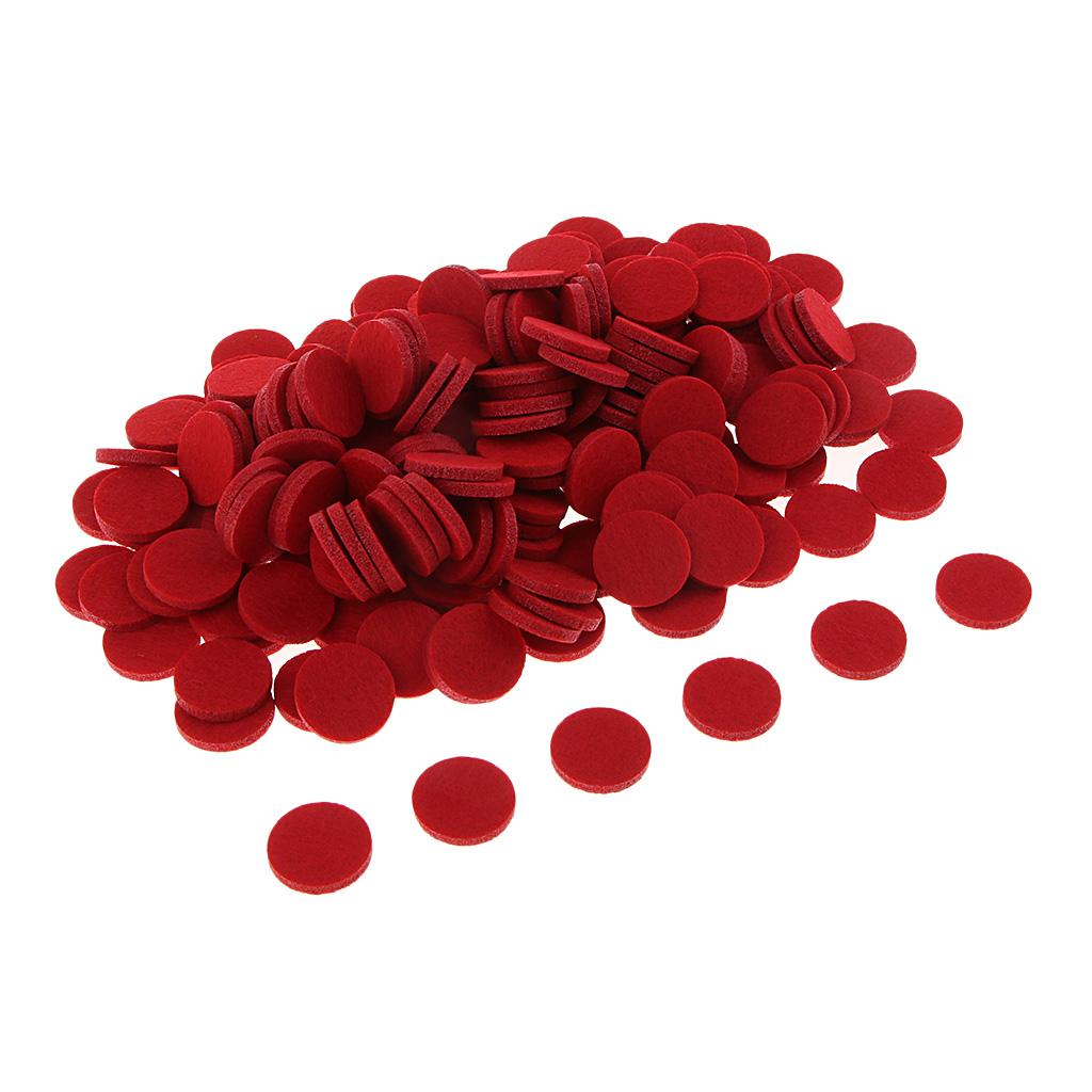 200Pcs 21mm Aromatherapy Essential Oil Diffuser Locket Refill Pads red