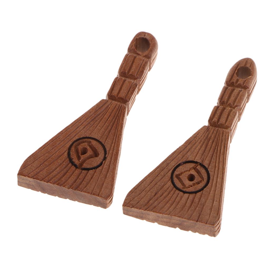 Natural Wood Beads Spacer Loose Charms DIY Bracelet Small Broom