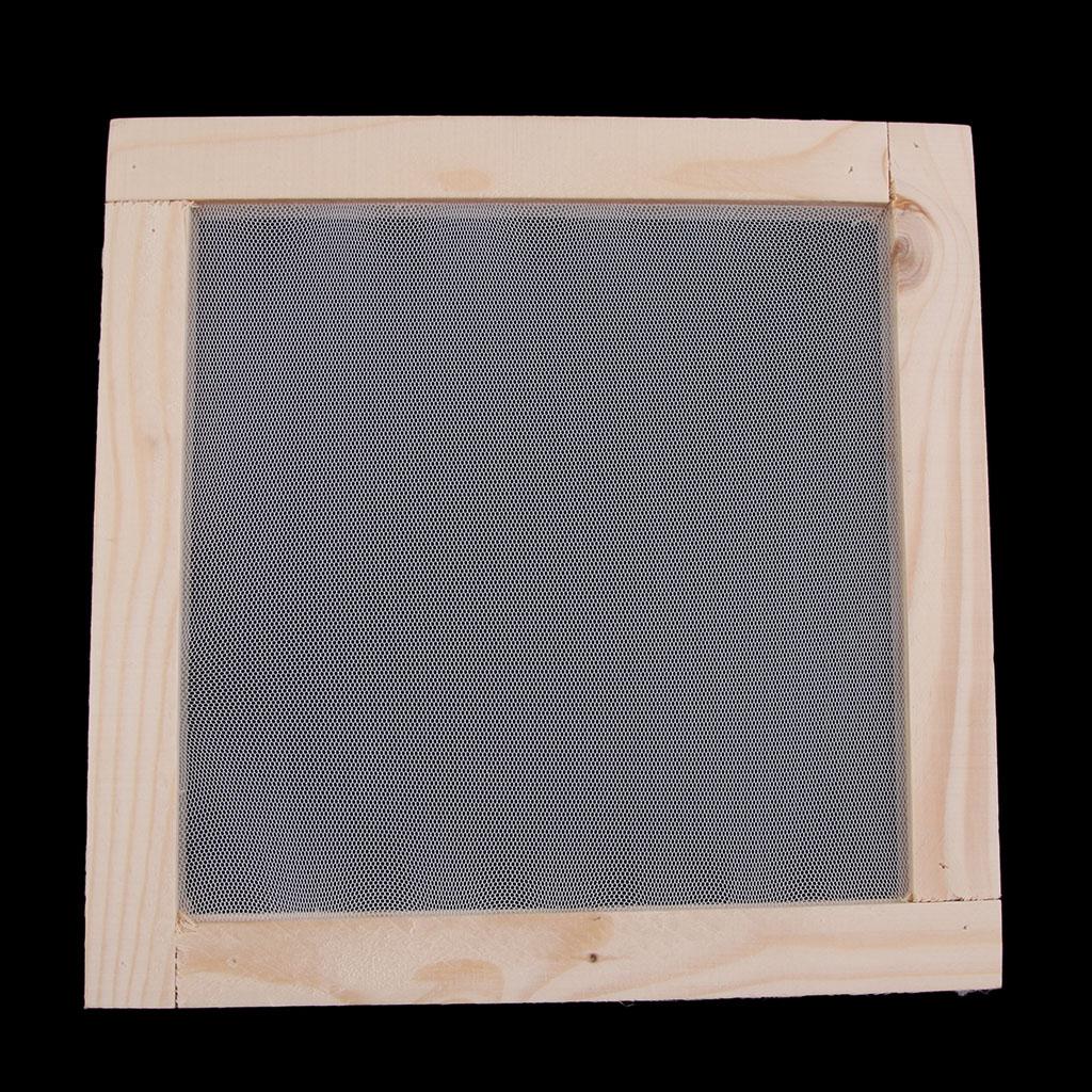 Ancient Wooden Paper Making Mould Frame Screen for Paper Recycling Art Craft