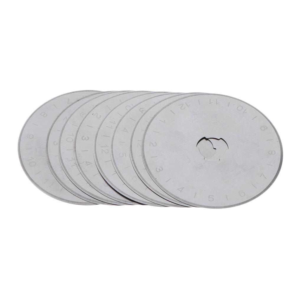 10pcs 45mm Rotary Cutter Blades w/Storage Case Circular Cutting Blade