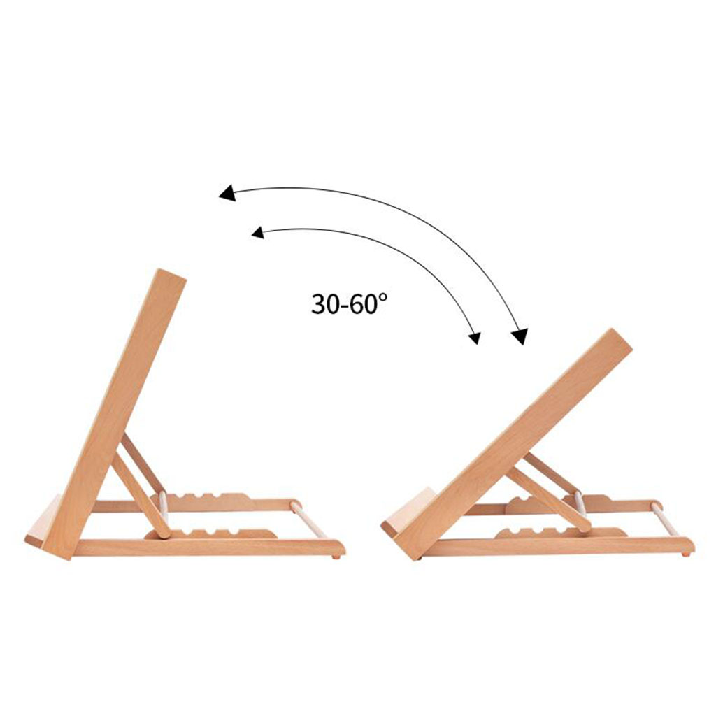 Wooden Desk Easel Adjustable Tabletop Easel Craft Drawing Sketch 45x35x30cm