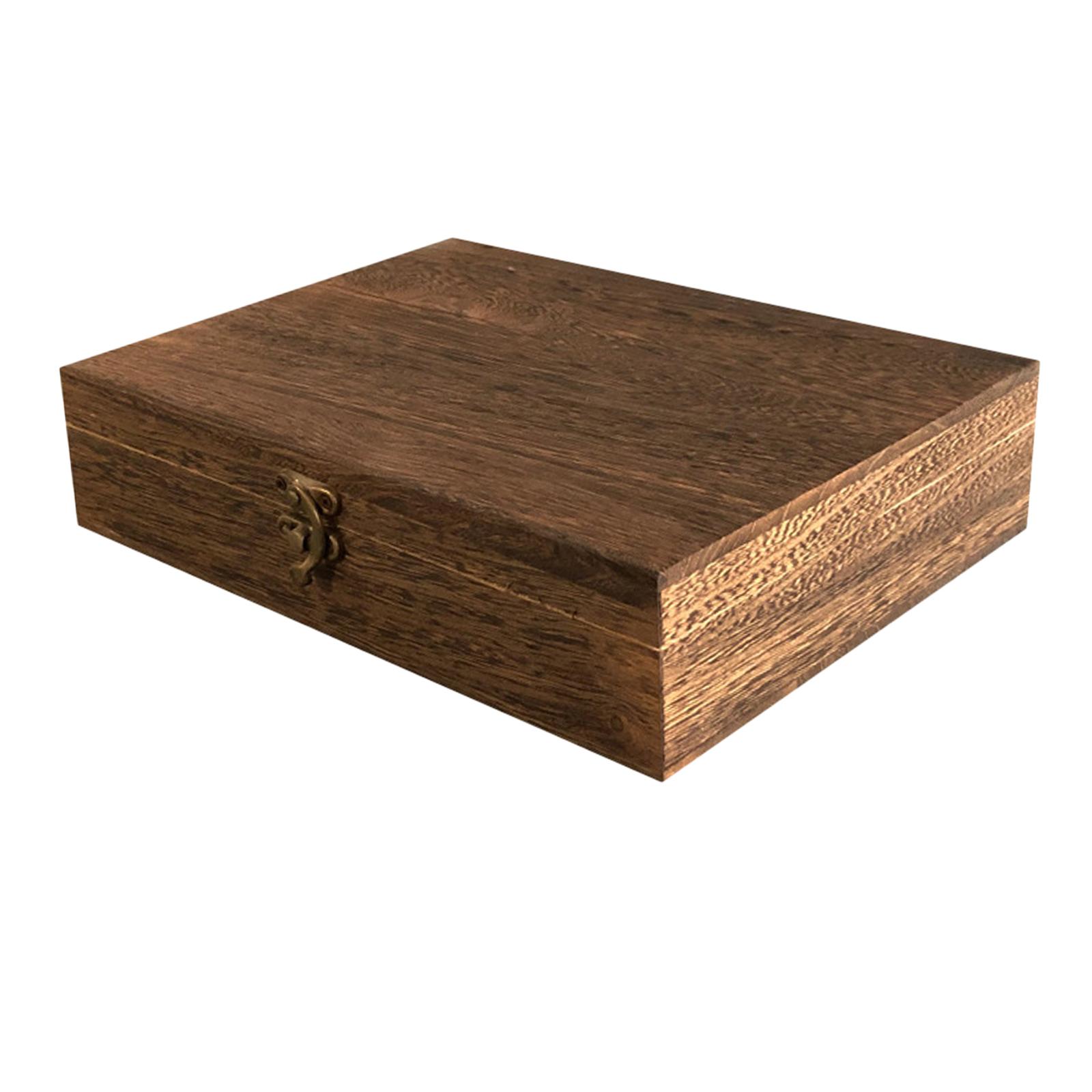 Wood Storage Box With Lock