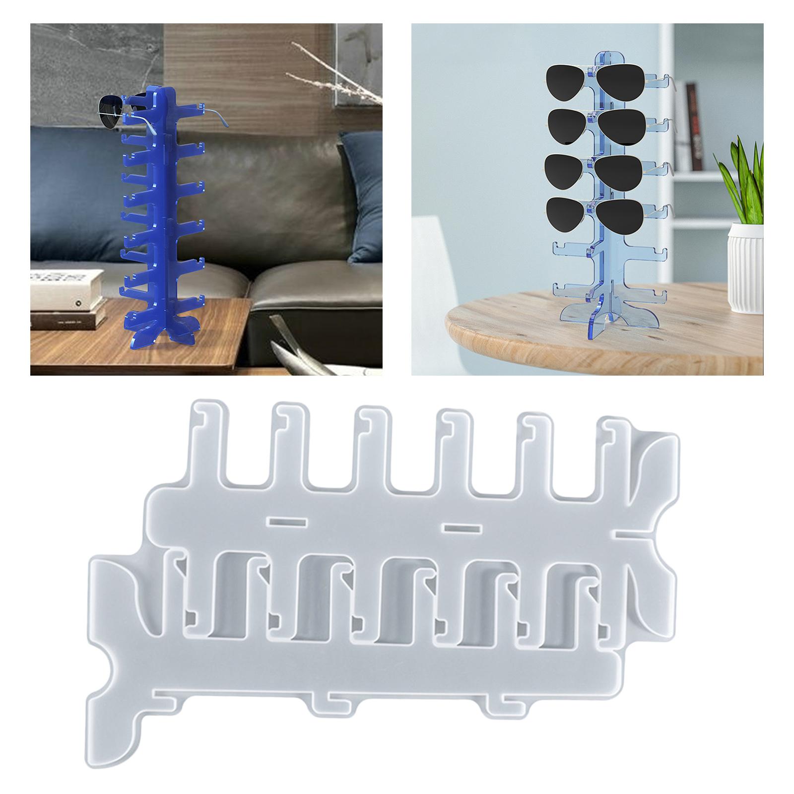 DIY Eye Glass Rack Resin Mold Jewelry Glasses Holder Casting Silicone Moulds
