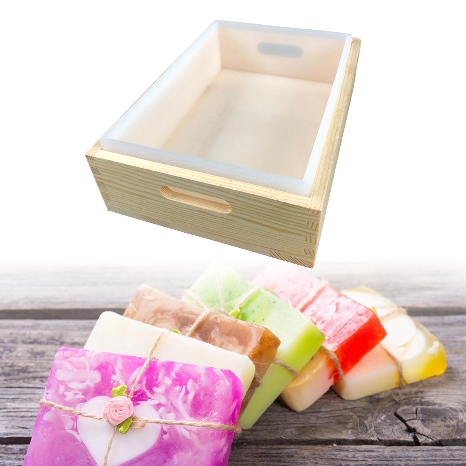 Rectangular Silicone Soap Mold Craft Flexible DIY Cake Soap Mould 2300ml