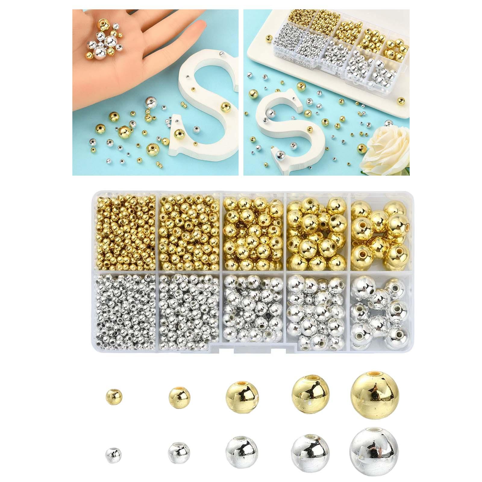 1398 Pieces Big Acrylic Beads for Jewellery Making Hairband Painted Handmade