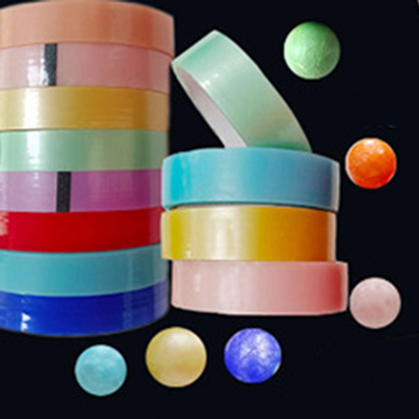 2Pcs Funny Decompression Toys Sticky Ball Rolling Tapes Green Aureate