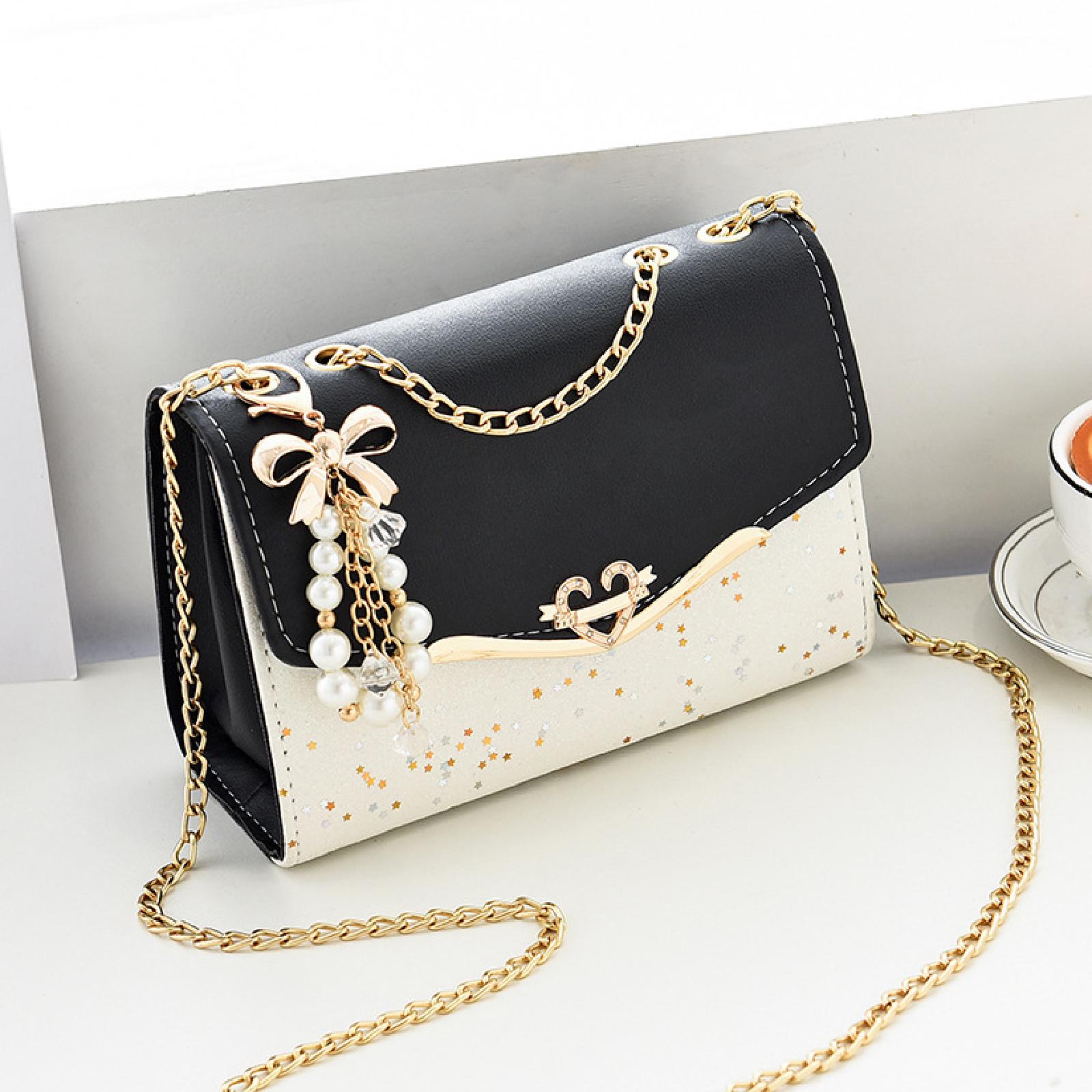 Women Crossbody Bag Pouch Satchel Clutch Purse Ladies Handbag Shoulder Purse Black