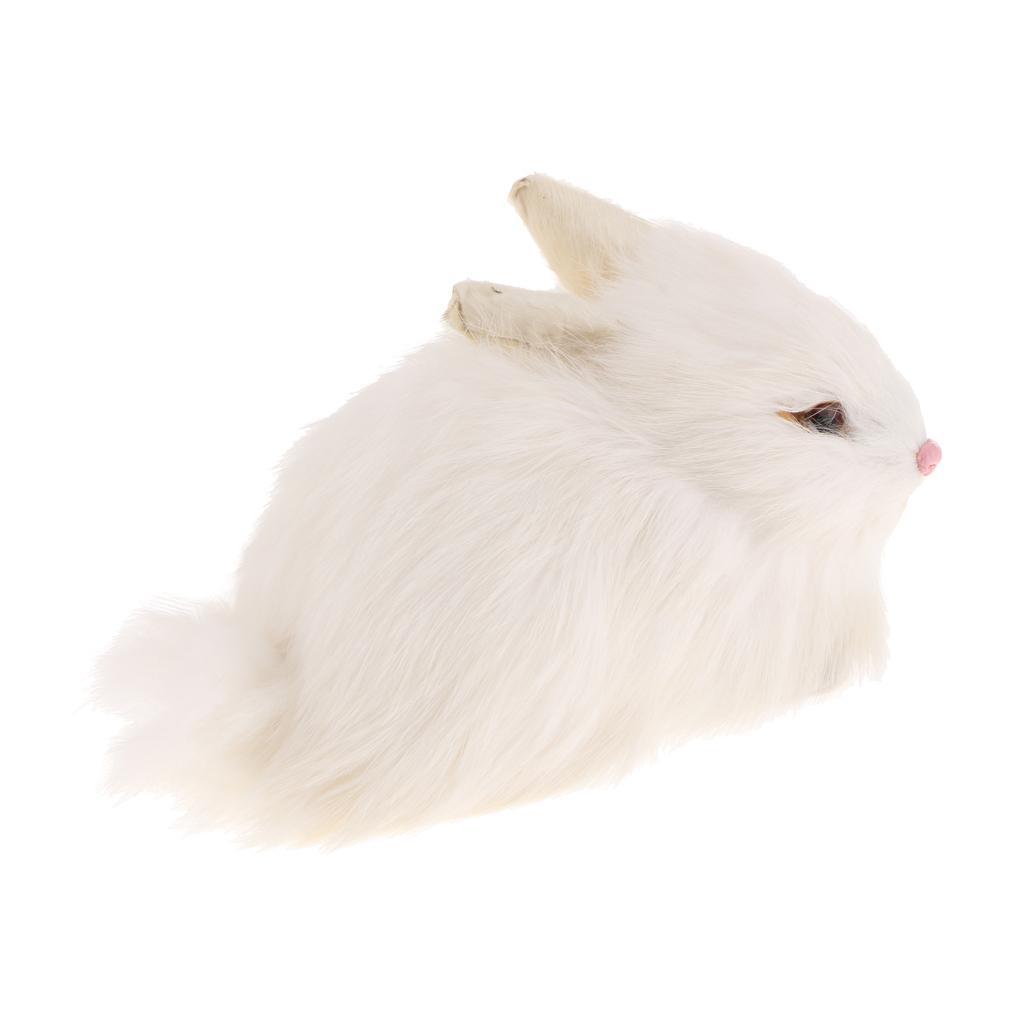 Small Resin Rabbits Garden Ornaments Statues Gifts Home ...