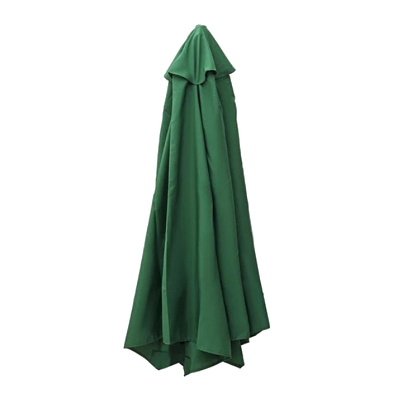 Fabric Parasol Canopy Cover Garden Umbrella Covers 2 meter 6 Rib Green