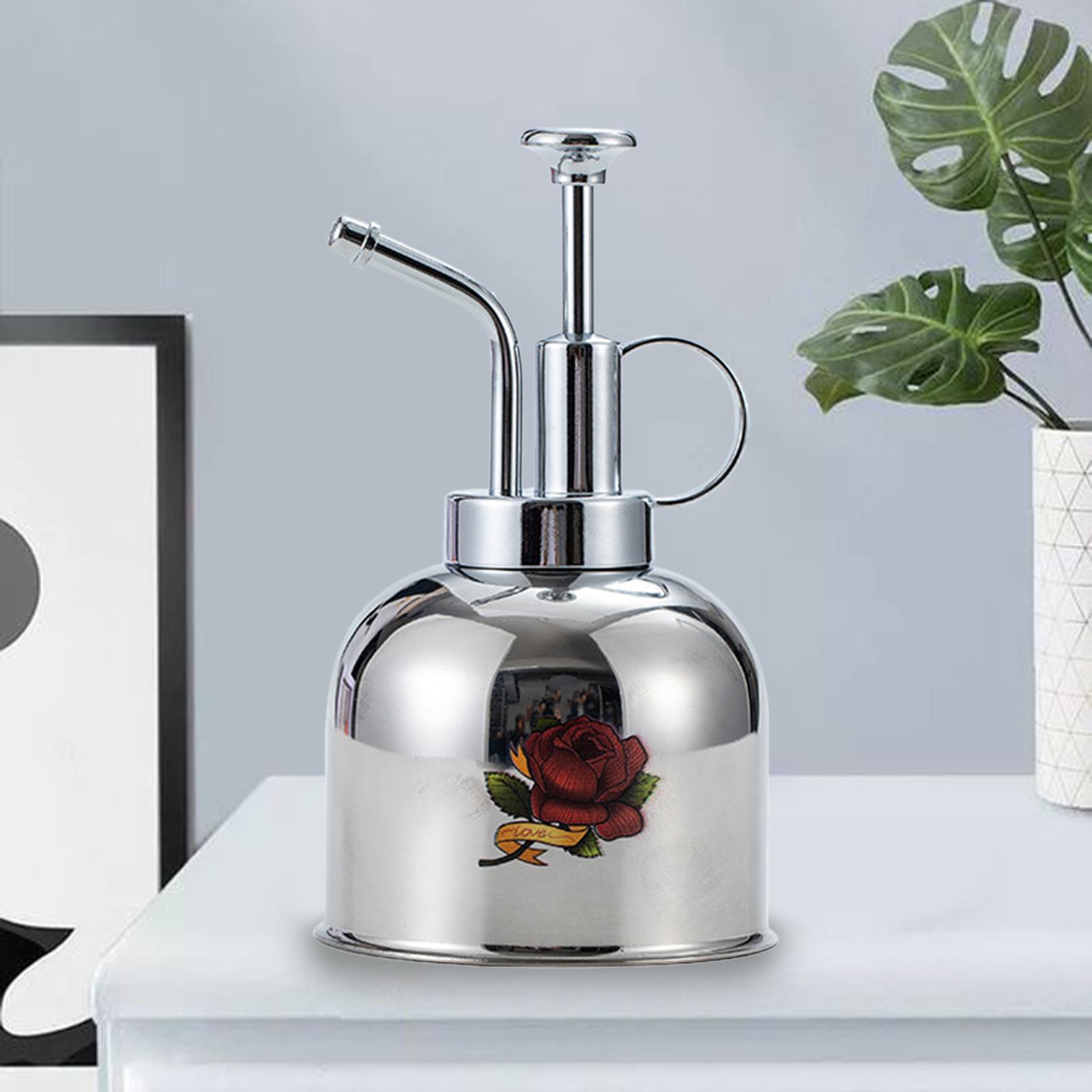 Stainless Steel Watering Spray Plant Mist Bottle Indoor Potted Plants