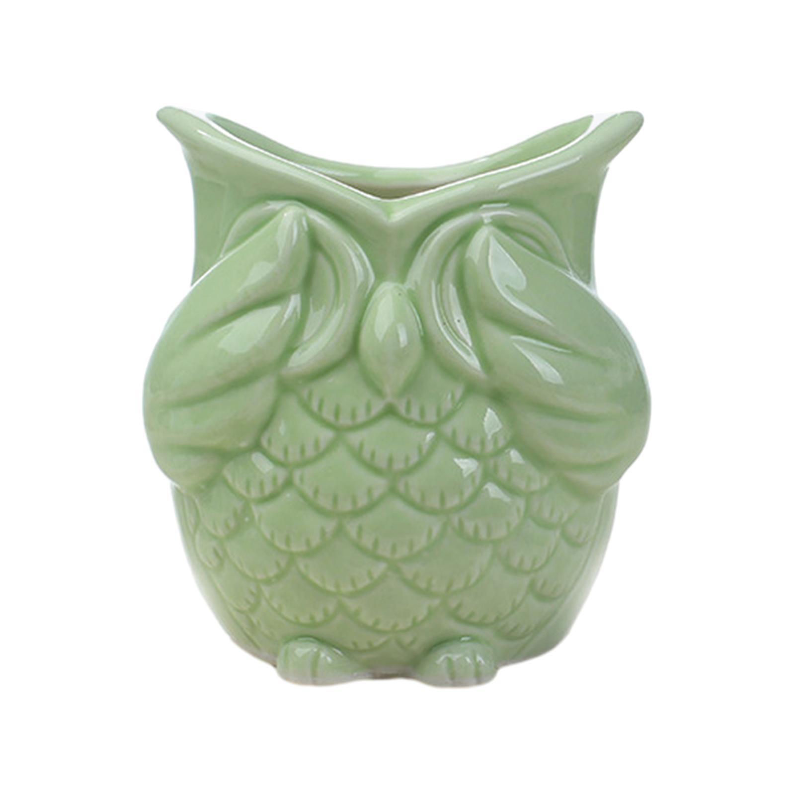Owl Shape Ceramic Plant Pot