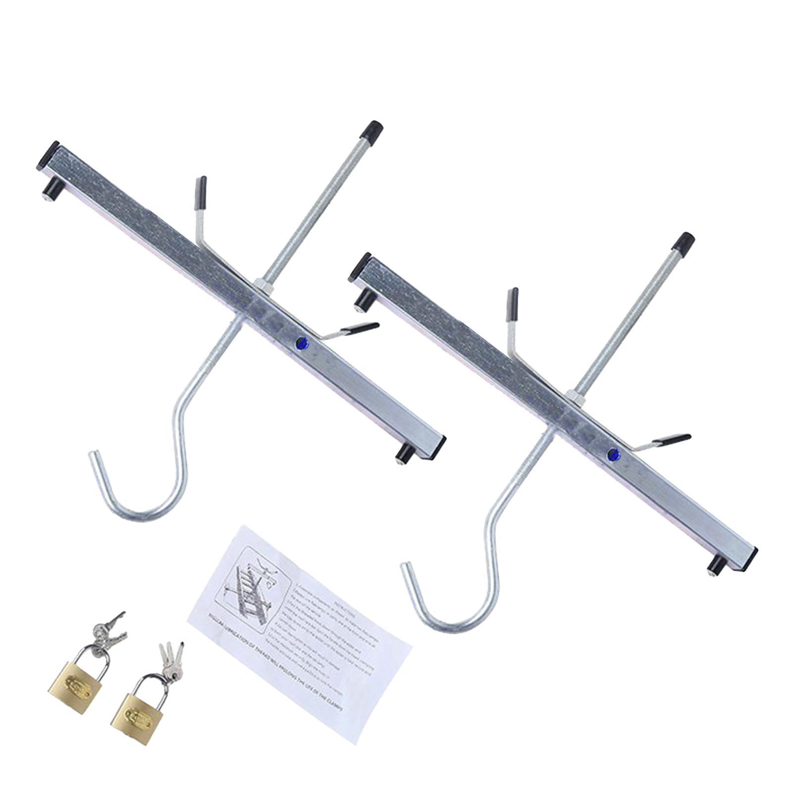 Ladder Roof Clamps for Car Universal Ladder Holder with Padlock for Vehicles