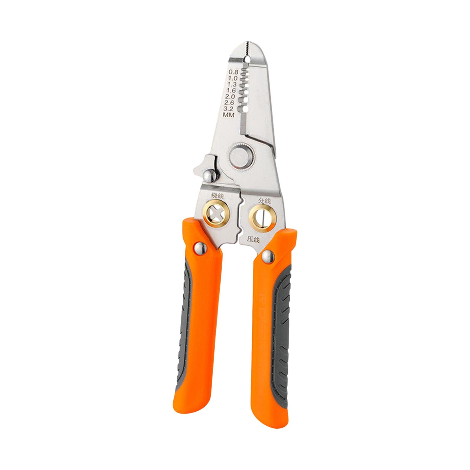 19cm Wire Cutter Electric Cable Plier PVC Handle Sleeve Sturdy Crimping Tool