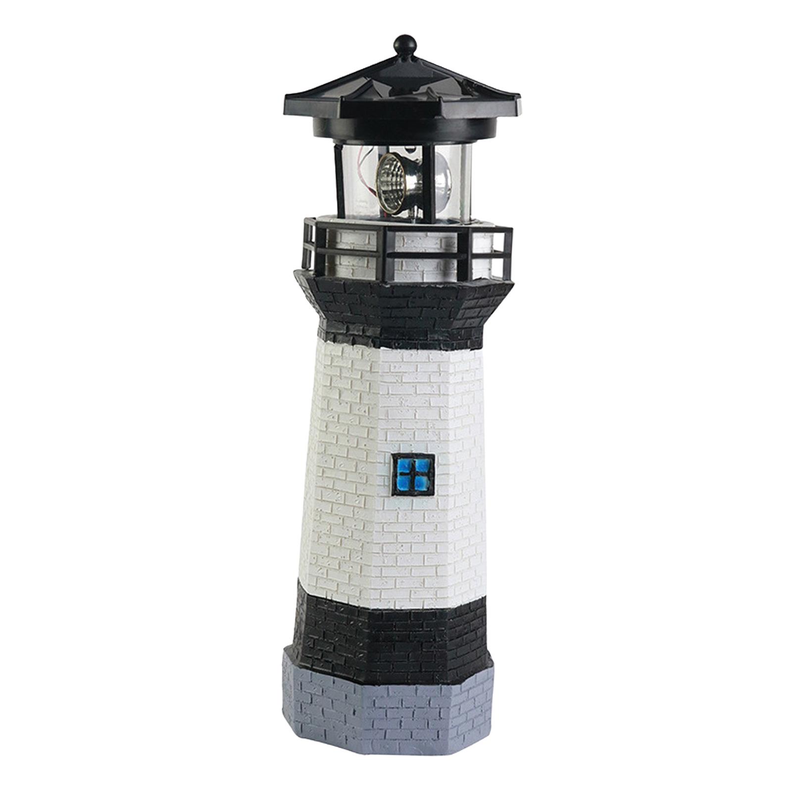 Solar Lighthouse Garden Statue