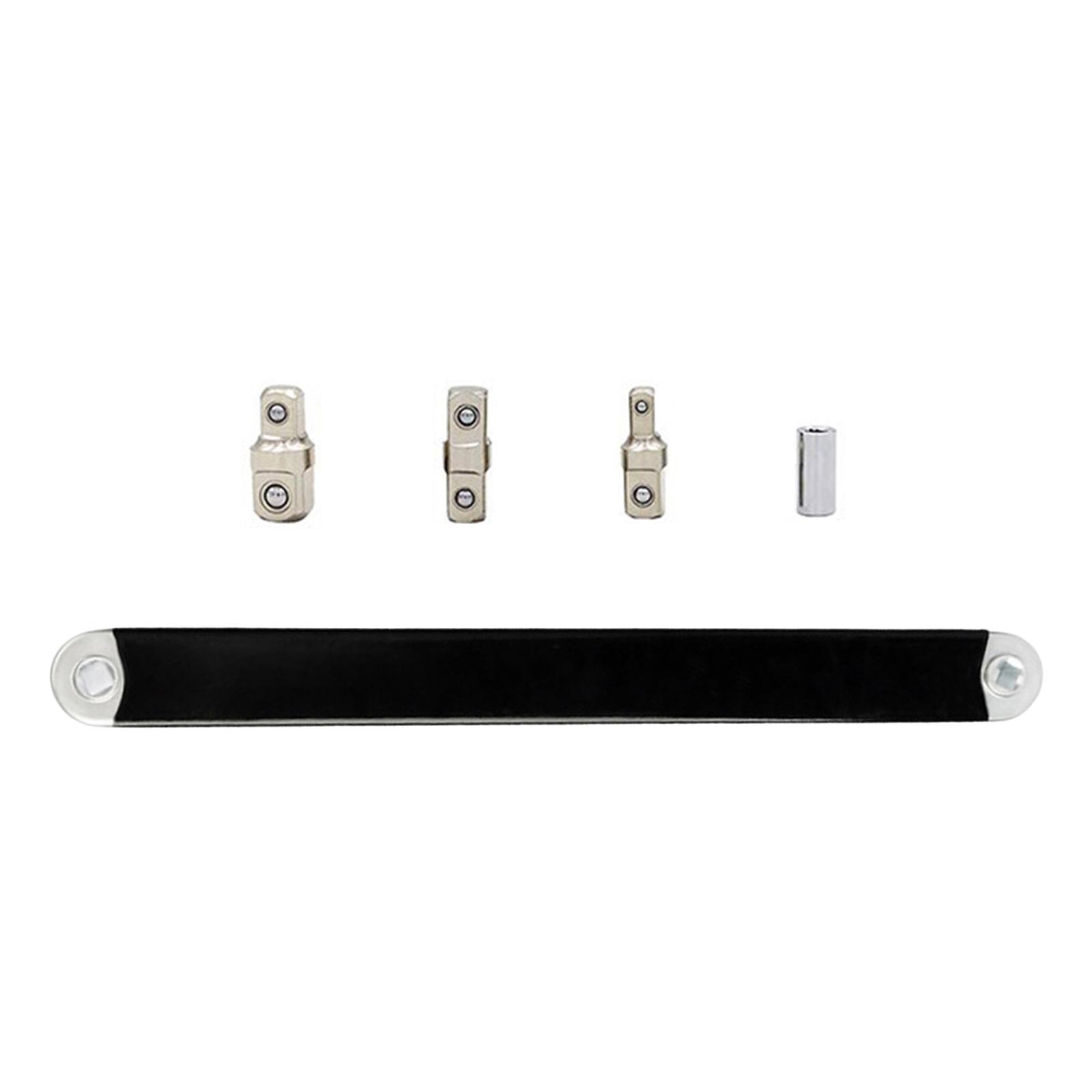 Tight Reach Extension Wrench 15 inch Wrench Extender Steel Extension Wrench black