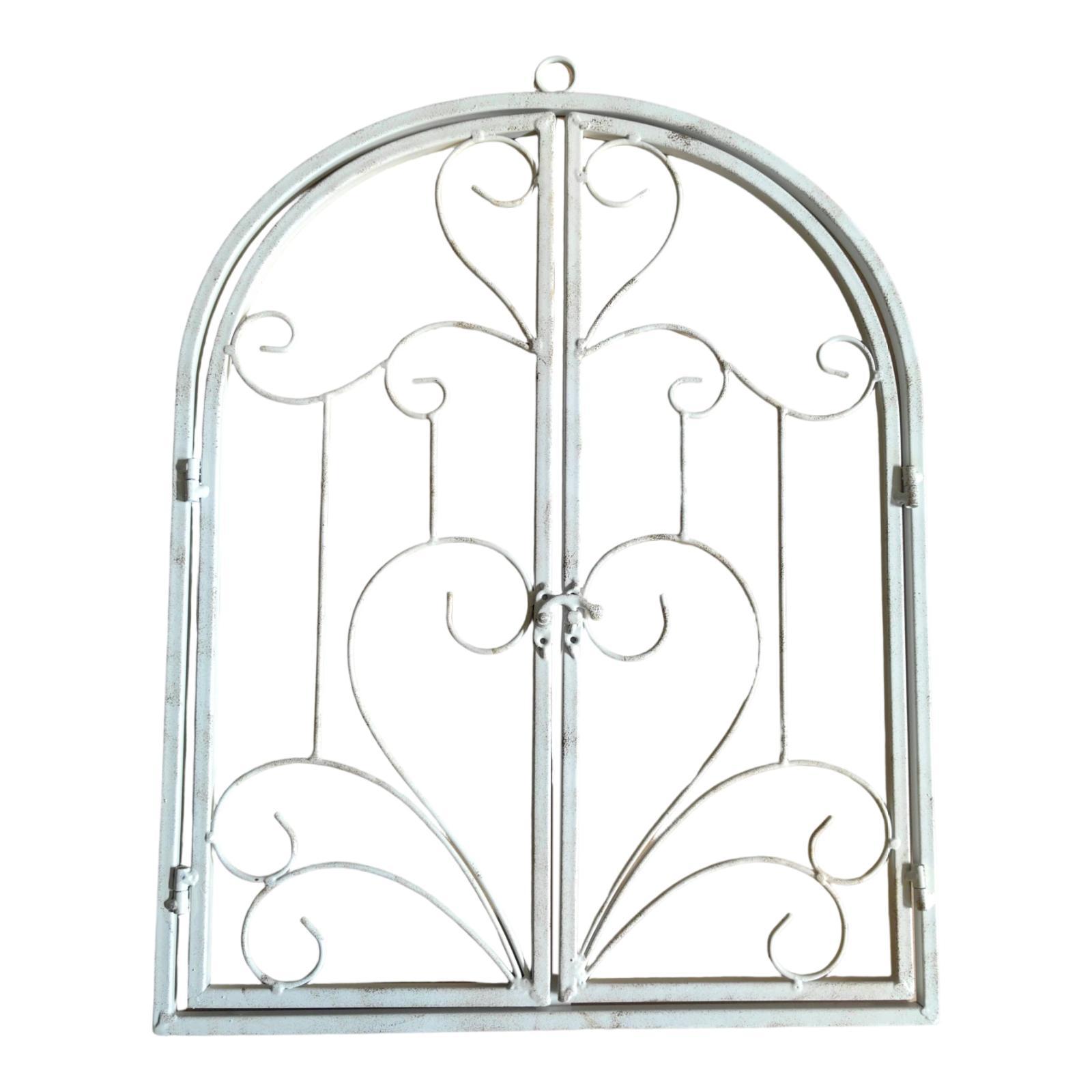 Arched Window Frame Decor White