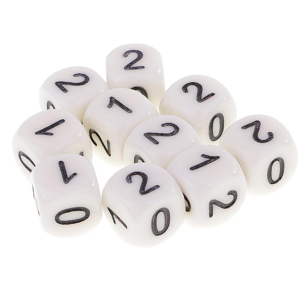 Numeral Dice Set 10 Pieces