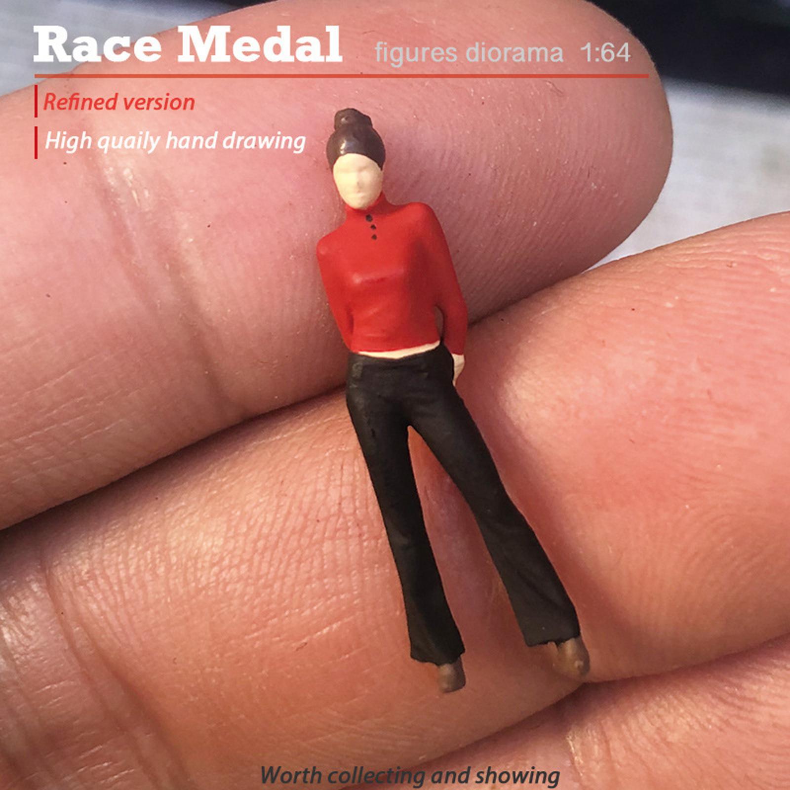 MINIATURE SCALE DIORAMA FIGURE FASHION GIRL MODEL TRAIN SCENARIO ACCESSORIES style 6