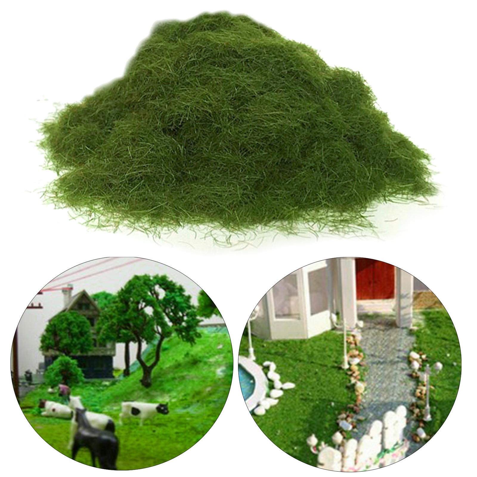 Miniature Static Grass 5mm Fairy Garden Scene Model Sand Table Grass Powder mountain green