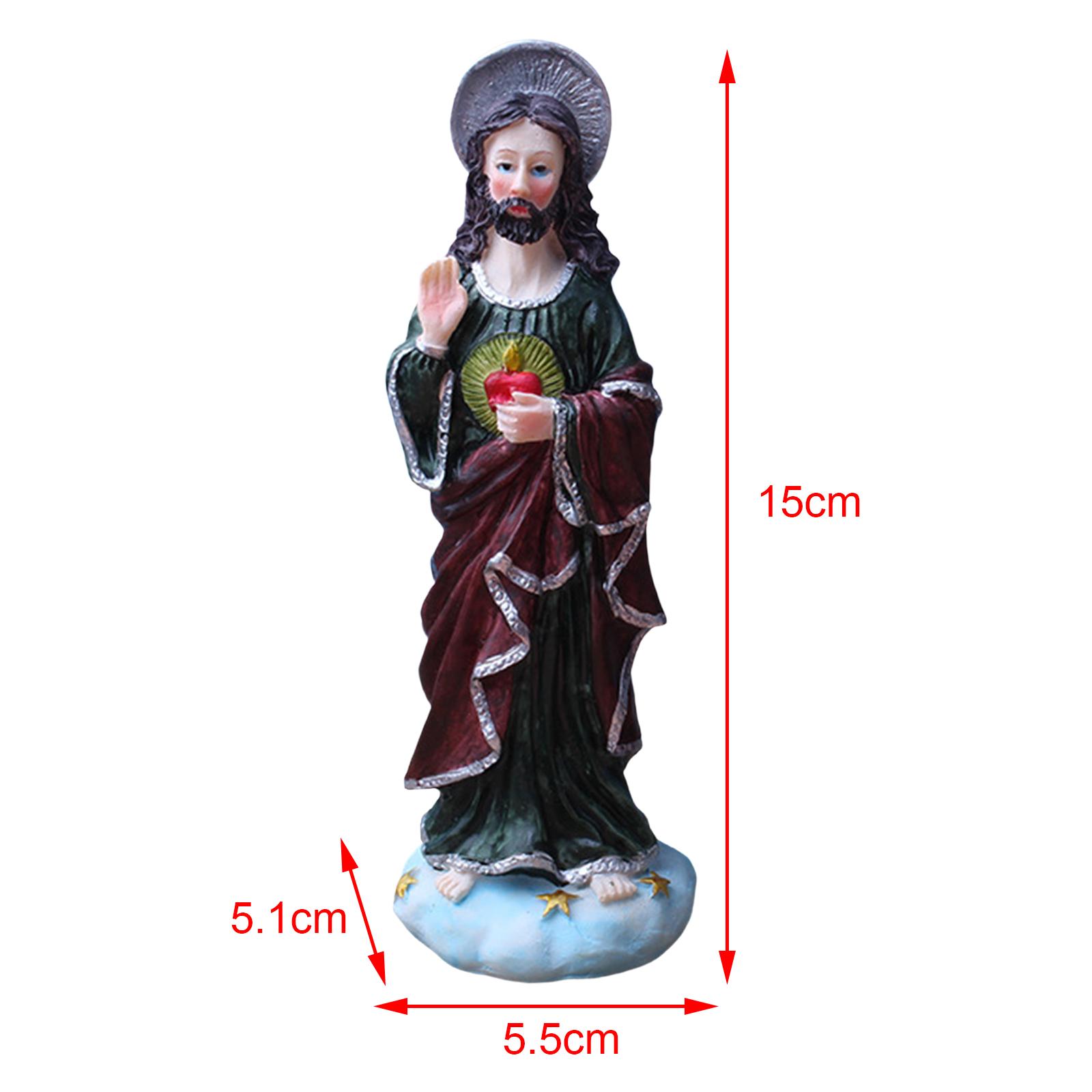 Virgin Mary Statue Jesus Statue Desk Gift Household Collectibles
