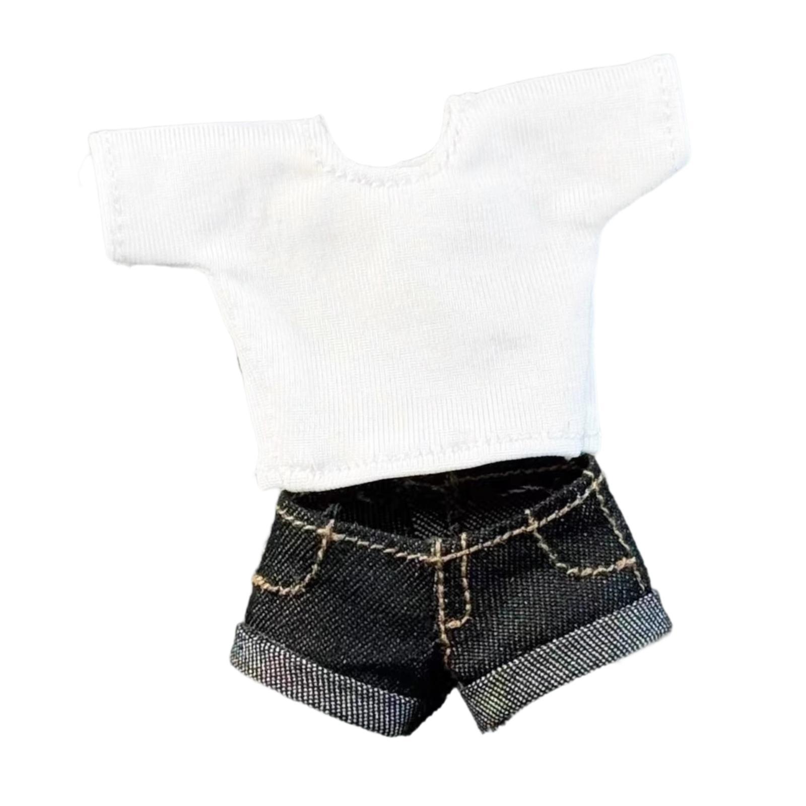 1/12 Doll Casual Top and Jeans Shorts