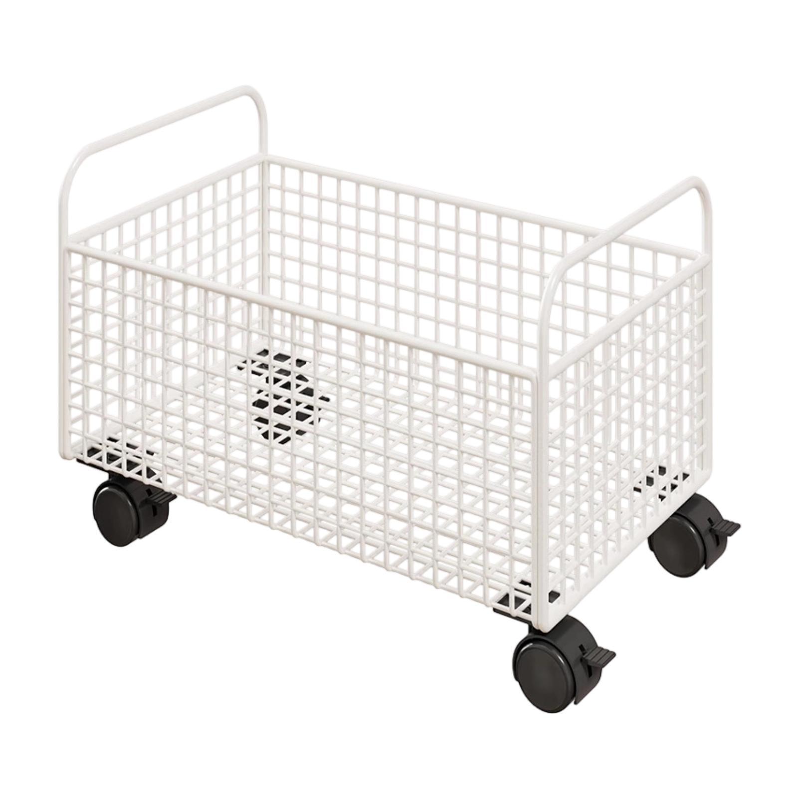 Under Desk Rolling Book Cart