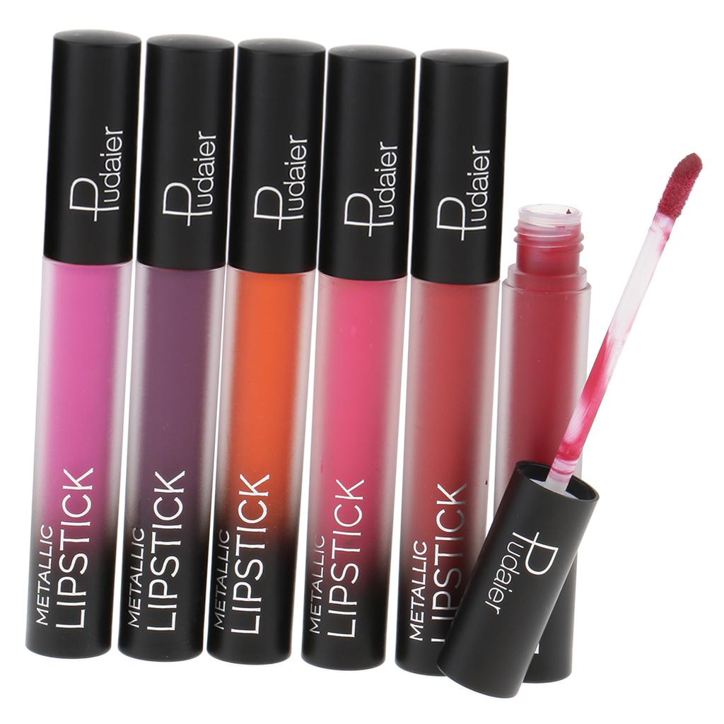 Détails Sur 6x Etanche Rouge à Lèvres Liquide Velvet Mat Lip Gloss Repulpant Lèvres