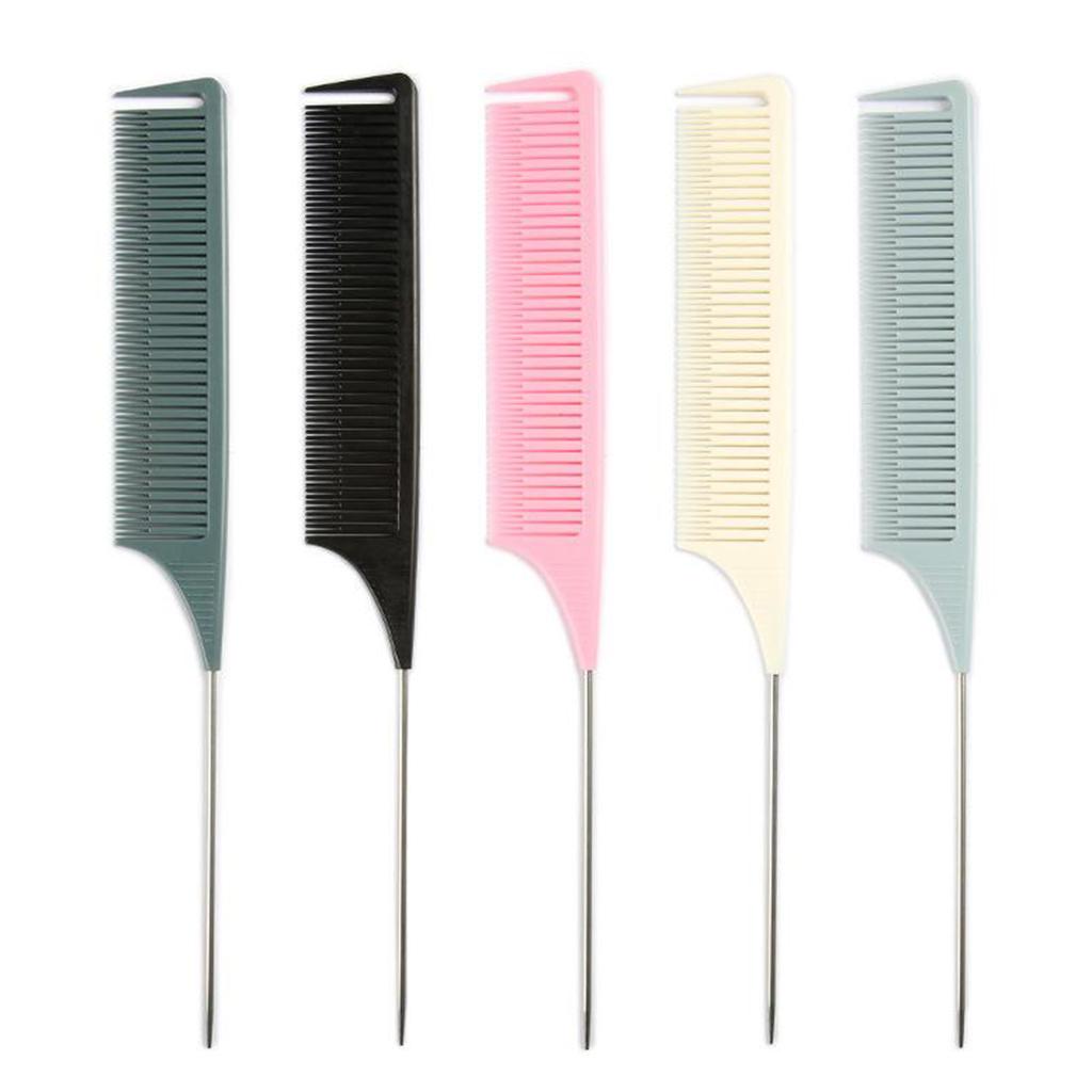 New Professional Weaving Highlighting Foiling Hair Comb for Hair Styling Black