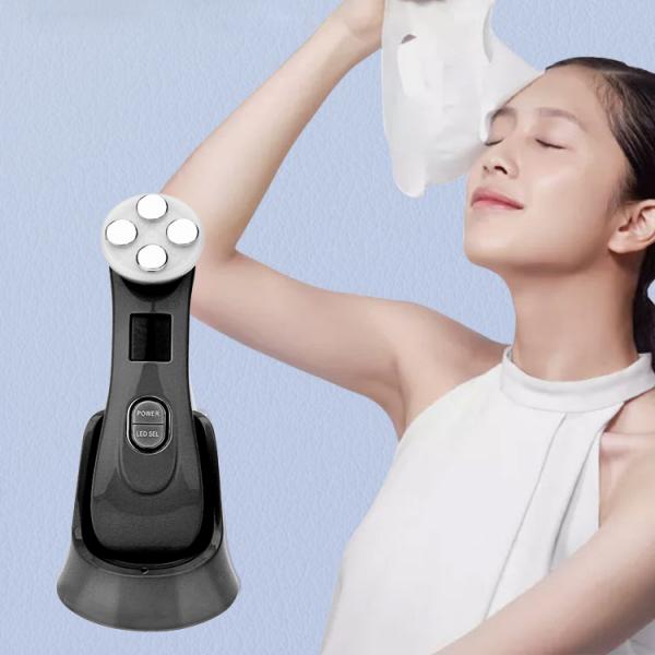 RF Radio Frequency Facial Machine Skin Lifting Device Massager Black