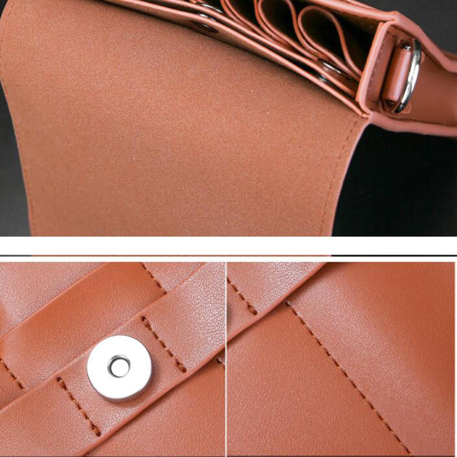 Hairdressing Holster Pouch Waist Bag Belt Scissors Shears Holder Brown