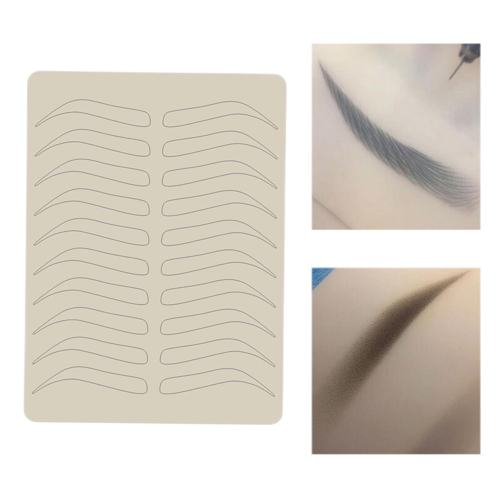Microblading Practice Skin Eyebrow Tattoo Skin Experienced Artists 6.5 Black