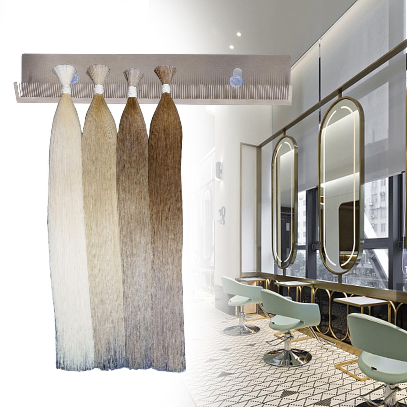 Hair Extensions Holder Stand Organizer for Washing Clip in Braiding Argent 