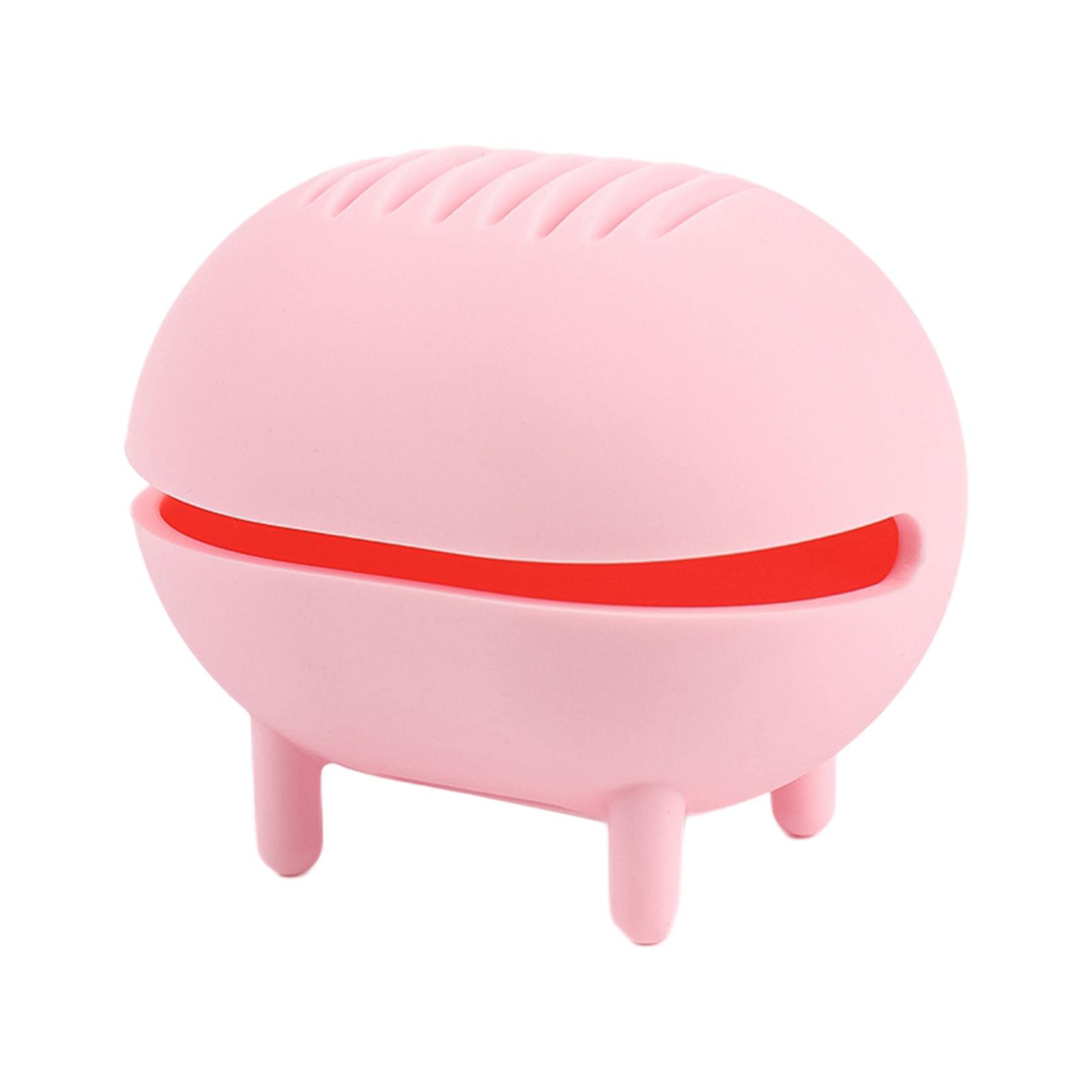 2Pcs Makeup Sponge Holder Puff Drying Container Organizer Pink and Blue