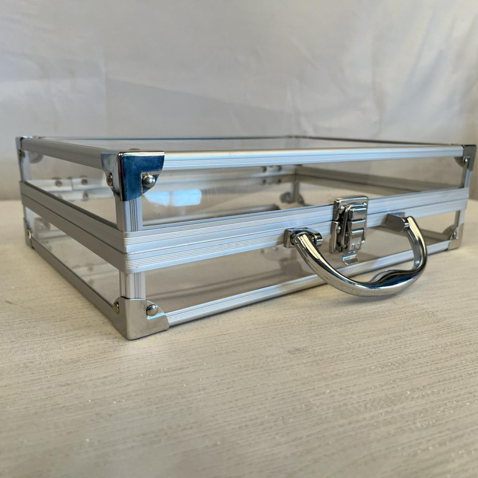 Aluminum Alloy Carrying Case 300x210x80mm Travel Cosmetic Case for Men Women