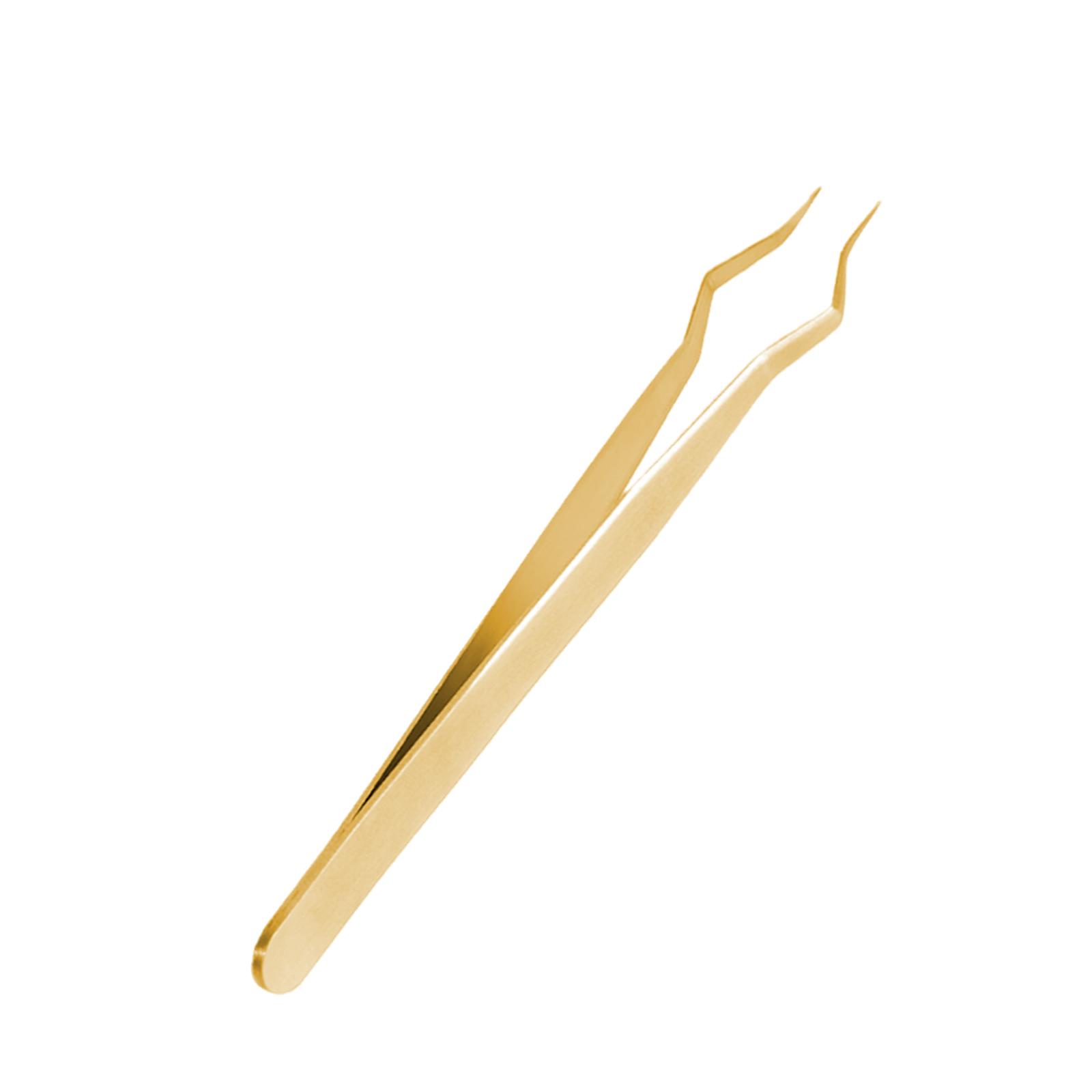 Eyelash Extension Tweezers Gold