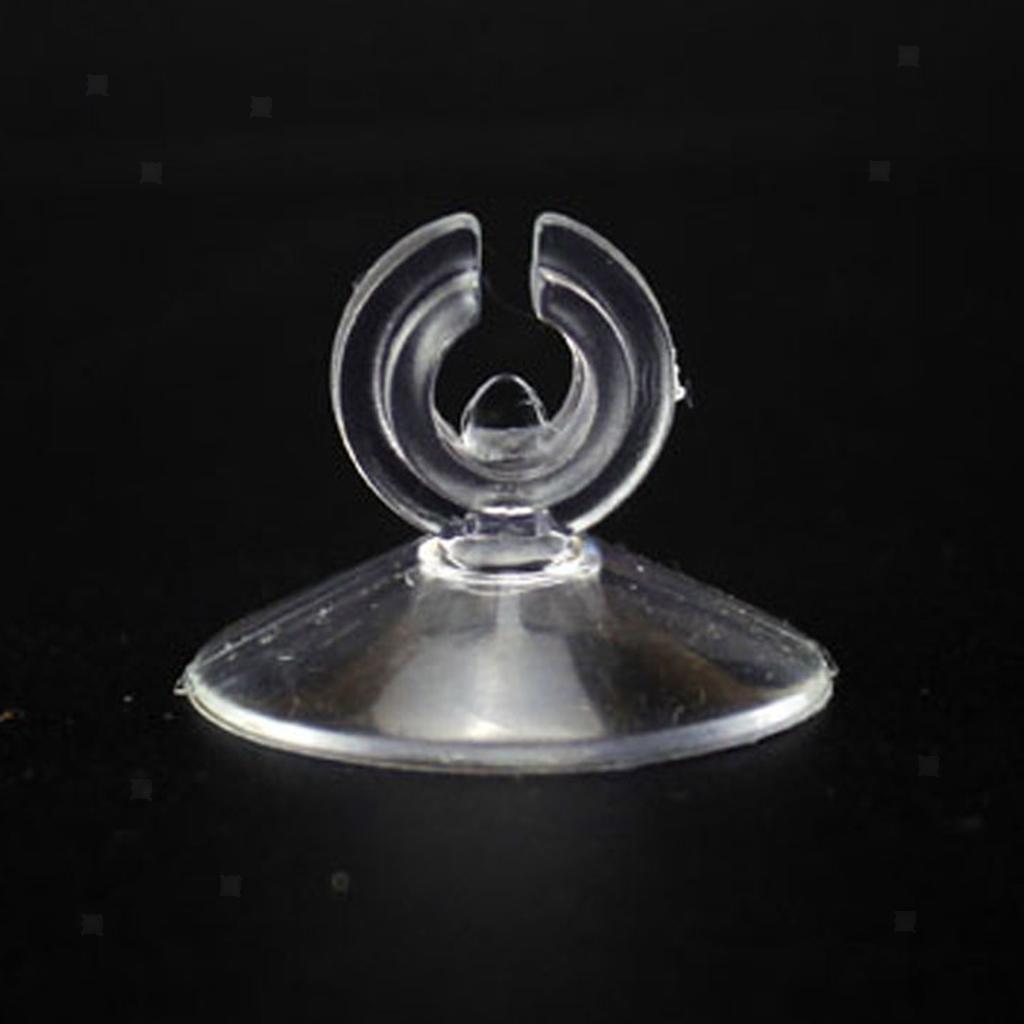 10 x transparent Saugnäpfe mit Haken für Fenster