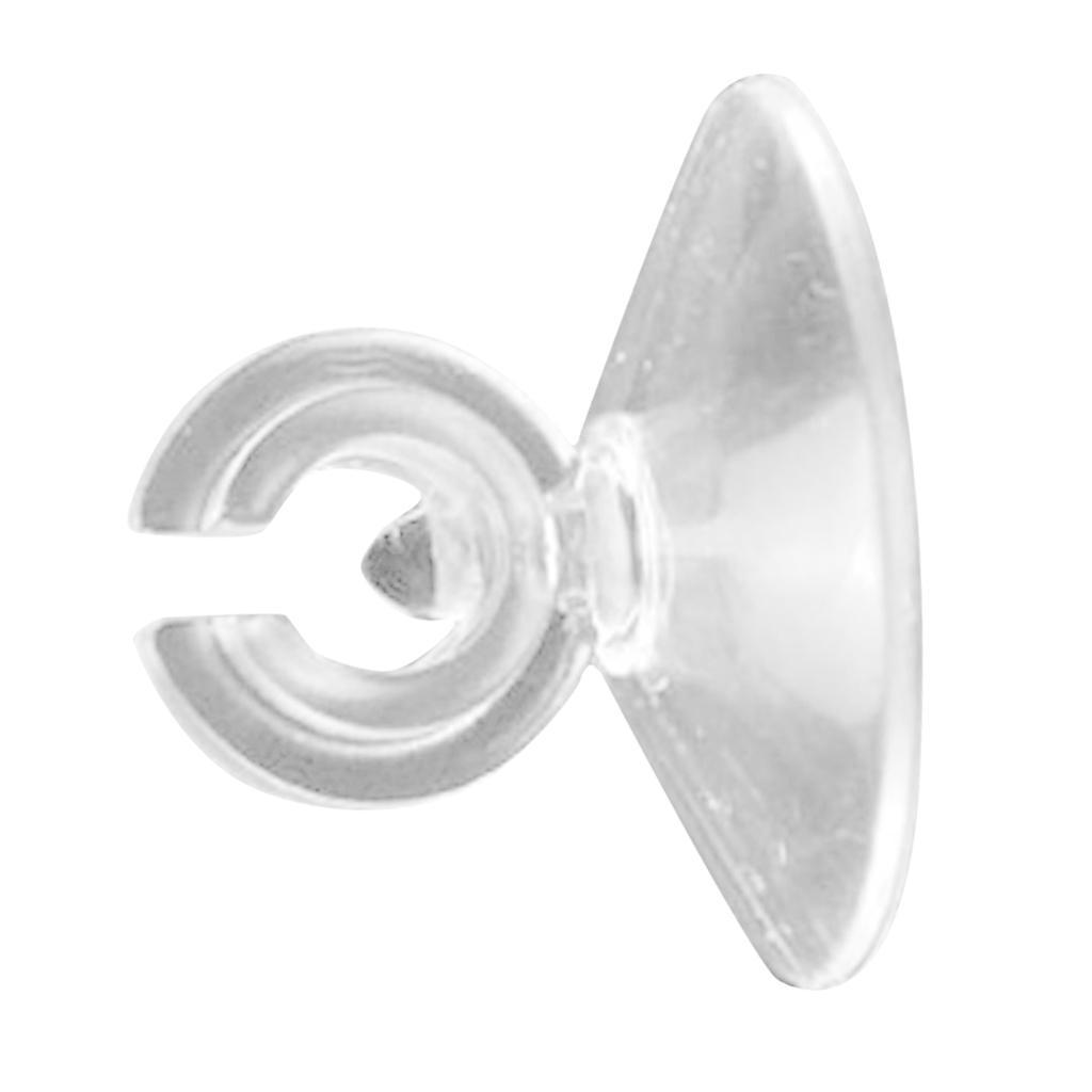 10 x transparent Saugnäpfe mit Haken für Fenster
